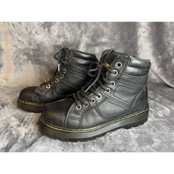 Dr. Martens Other - DR. DOC MARTENS Iron Bridge Black Industrial Steel Toe Safety Work Boots Mens 8